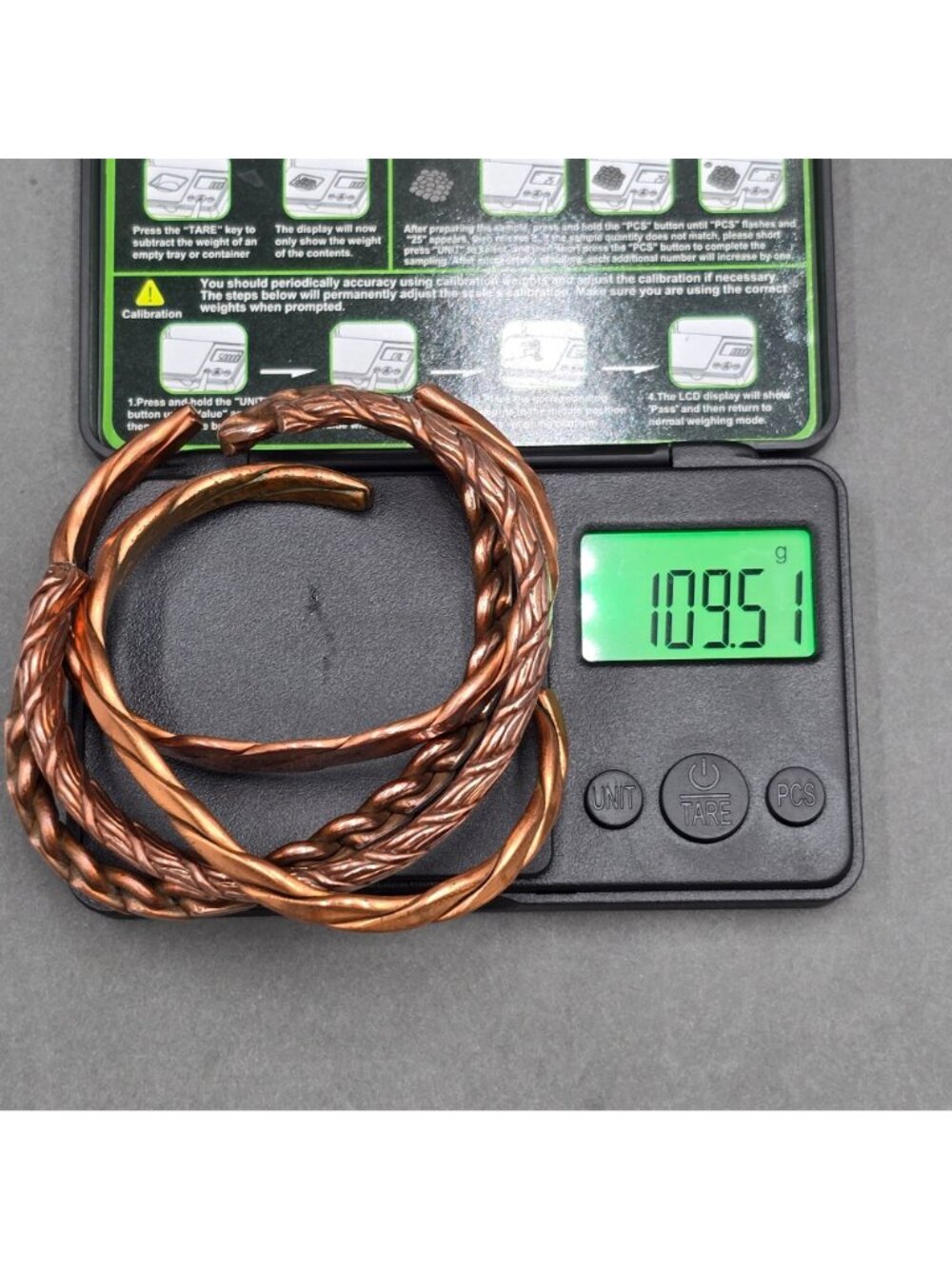 Vintage Copper Cuff Bracelet Set Braided Twisted Heavyweight Statement Lot 4pc - Picture 15 of 15